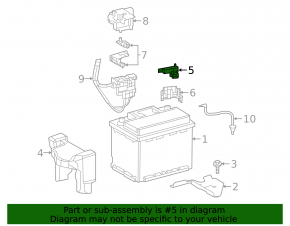 Lexus ES300h negative battery terminal 19-26