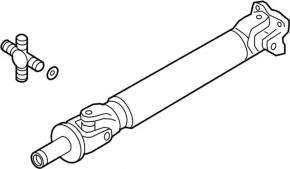 Cardan shaft cardan Infiniti FX35 03-08 AWD rear part, without suspension, torn boot