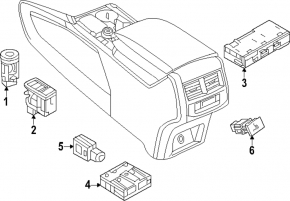 USB Hub VW Atlas 24-25 rear