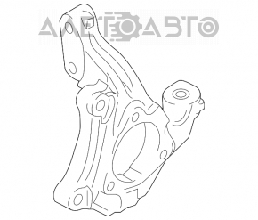 Front right hub Suzuki Kizashi 10-15 GSP