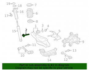 Camber bolt Lexus UX200 UX250h 19-