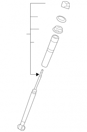Rear left shock absorber for Toyota Sienna 2010-2011
