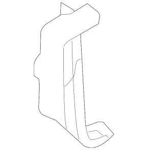 Front pillar trim right lower BMW X5 F15 14-18 black