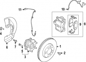 Hyundai Kona 23-25 Electric 256/22mm Front Left Brake Disc
