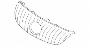 Radiator grill bare Lexus GS350 GS450h 08-11 without radar