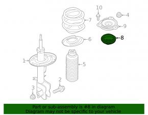 Front left shock absorber support Infiniti JX35 QX60 13-