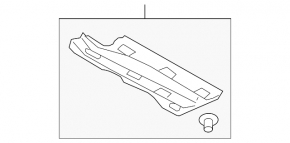 Left underbody protection for VW Tiguan 18-24