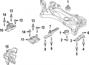 Right engine mount for Volkswagen Jetta 22-26 1.5T