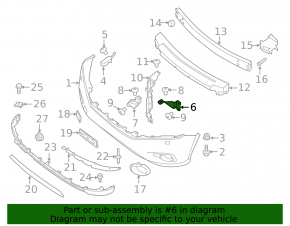 Front Bumper Bracket Right Nissan Pathfinder 13-20