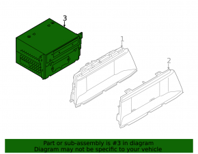 Radio tape recorder BMW X5 F15 14-18 for navigation, for rear monitors