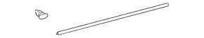 Door seal lower front left Lexus IS 14-24