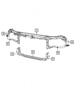 TV top bar Dodge Charger 15-23 rest