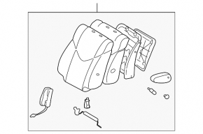 Lexus RX300 98-00 driver's seat without airbag