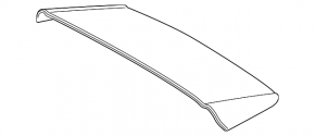Trunk door spoiler central Toyota Rav4 19-