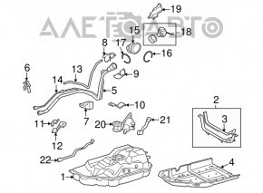 Fuel filler neck Lexus RX450 10-14