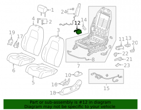 Driver's seat runner trim rear right Honda CRV 17-22
