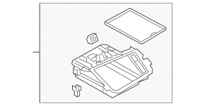 Audi Q3 F3 19-25 center console pocket box