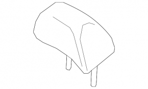 Front left headrest for Nissan Maxima A36 16-17, black leather