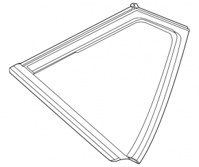 Kia EV6 rear left window, tinted, 22-24 mm