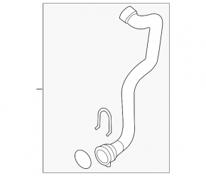 Lower cooling hose assembly for Audi Q5 8R 09-17 2.0T, hybrid