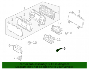 Kia Sorento 21-25 cabin air temperature sensor