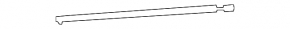 Left hood shock absorber G-class W463 G550 19-24