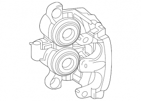 Front left caliper assembly for Mercedes W167 GLE 350 20-23 for 330mm disc