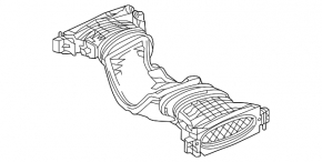Turbocharger pipe for Mercedes W166 ML 12-16 3.0d, with MAF flow meters