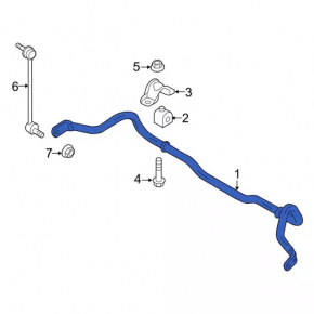 Front stabilizer bar for Ford Transit Connect MK2 13-23