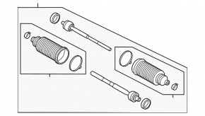 Steering rod right Ford Mustang mk6 15- R17 CTR