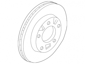 Front left brake disc Mazda CX-7 06-12