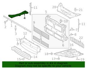 Lincoln Corsair 20-26 right front subframe reinforcement