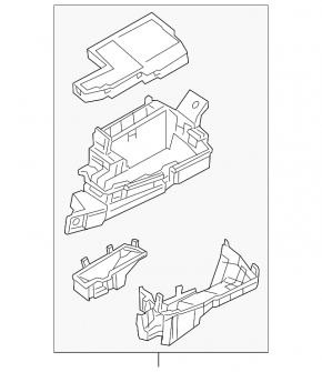 Underhood fuse box Mazda CX-9 16- 2.5 fwd