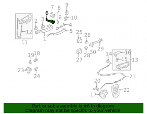 Front left lock cylinder Audi A4 B8 08-16