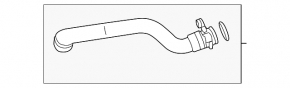 Cooling pipe from pump outlet BMW 5 F10 11-16 3.0T