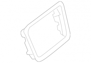 Mercedes GLA 14-20 radio frame chrome