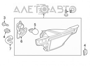Chevrolet Volt 11-15 rear bumper wiring for parking sensor and rear view camera, broken connectors