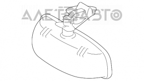 Mercedes W211 interior mirror, black