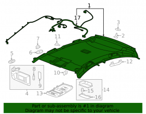 Chevrolet Volt 11-15 Headliner