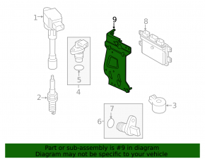 Bracket for the ECU unit, engine computer, Nissan Kicks 18-24