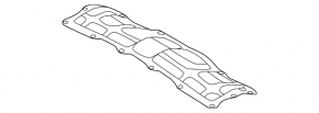 The battery cover under the rear row of seats of the Polestar 2 21-25 is bent at the corner.