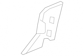 Volvo XC90 16-25 black 2nd row seat trim, right side, left