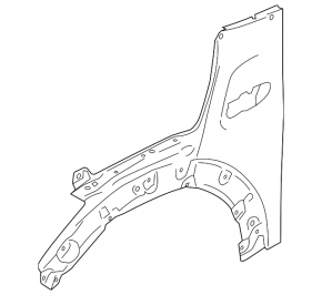 Front left wing Mini Cooper F56 3d 14-19 prerest