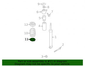 Lower rear left spring gasket Audi Q7 16-24