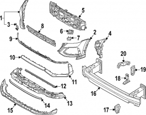 Audi RS Q8 20-25 front bumper tow hook cap
