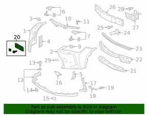 Lexus UX200 UX250h 19-24 Front Bumper License Plate Frame