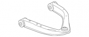 Upper control arm, front left, Nissan Titan 17-24