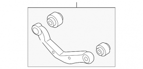 Upper rear left control arm for Hyundai Sonata 15-17 (iron)