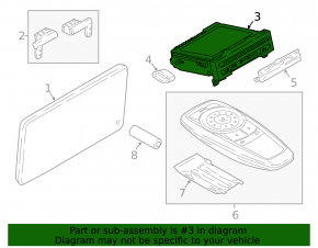 DVD player BMW 7 G11 G12 16-19