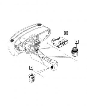 USB AUX Block Fiat 500X 16-17